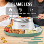 Smores Maker Tabletop Indoor Kit Smores Kit Indoor Smore Maker Tabletop Smores Maker Flameless Electric Marshmallow Roaster, Movie Night Supplies Housewarming Christmas Gifts 120V