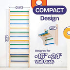 ComfyBumpy Swedish Ladder with Convertible Play Table | Montessori Climbing Set for Kids, Indoor Playground & Jungle Gym - Wall Climbing Toy for Active Play & Table | 400lbs Capacity (Set of 1)