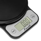Escali Telero Digital Food Scale, Multi-Functional Kitchen Scale, Precise Weight Measuring and Portion Control, 7.62 x 6.1 x 1.28 inches, Black (T136)