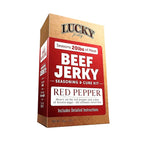 Lucky Jerky Red Pepper DIY Beef Jerky Seasoning and Cure Kit, 12 Oz | Make Your Own Red Pepper Beef Jerky at Home, Sweet and Hot Flavor, Seasons 20 lbs of Meat