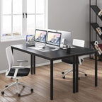 sogesfurniture 47.2 inches Office Desk Computer Desk Gaming Desk Computer Table Sturdy Writing Workstation for Home Office, Black