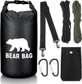 Foilswirl 1 Set Bear Food Bag for Camping Ultralight Food Hanging System Includes Waterproof Bear Bag, Nylon Ropes, Hooks for Camping Backpacking