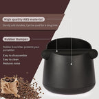 IAOSEN Knock Box Large Capacity Design Espresso Knock Box Shock-absorbent Knock Box Espresso with Removable Knock Bar and Non-Slip Base Espresso Accessories for Home/Office