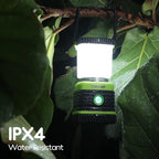 Consciot LED Battery Powered Camping Lantern, 1000LM, 4 Light Modes, IPX4 Waterproof Portable Tent Flashlight for Power Outages, Emergency, Hurricane, Hiking, Light Green, 2-Pack | IPX4 Waterproof Camping Lights; Portable Flashlight for Power Outages, ...