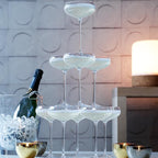 LSA WI24 Wine Champagne Saucer 7.25 fl oz/H5.25in Clear x 4