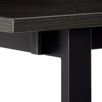 ZINUS Luke 53 Inch Black Metal Corner Desk / L-Shaped Computer Desk / Office Desk / Easy, Bolt Free Assembly