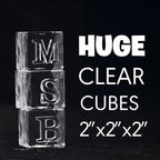 Letter S Monogram Clear Ice Cube Maker, 2" Big Ice Cubes Mold for Whisky and Cocktails, Large Initials Silicone Ice Cube Tray Personalized Gifts for DAD Gifts for Men (Letter S)