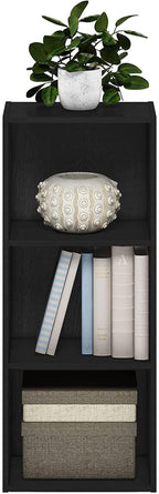 Furinno Luder Bookcase / Book / Storage , 3-Tier, Blackwood