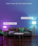 Treatlife Smart Light Bulb, Dimmable Multicolor and White LED Bulb, Compatible with Alexa, Google Assistant, A19 E26 8W (60W Equivalent), No Hub Required, 2 Pack