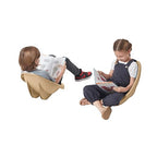 ECR4Kids Leaf Floor Seat, Rocker Chair, Sand, 6-Piece