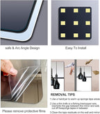 Unbreakable Full Length Wall Mirror,The Door Mirror,4Pack 13.5''x13.5'',Acrylic Mirror Kids,Shatterproof Plexiglass Long Mirrors for Bedroom Closet,Children Non Glass Stick on Mirrors