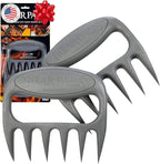 Bear Paws Meat Claws - The Original BBQ Meat Shredder Claws - Gray | Shredder Claws for Pulled Pork, USA Made - Easily Lift, Shred, Pull and Serve Pork, Chicken, Brisket and Turkey