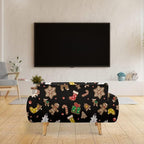 FKELYI Christmas Decorations Indoor Furniture Protector Easy Going Stretch Sofa Slipcover Non-Slip Sofa Slipcovers Washable Sofa Couch Cover L