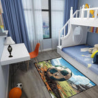 Football Rug for Boys Bedroom - Kids Rug Football Rug Basketball Rugs for Teen Boys Bedroom Football Carpet for Boys Bedroom Football Rugs for Boys Girls Sports Room,4'×5'