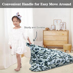 Jorbest Stuffed Animal Storage, Soccer Stuffed Animal Bean Bag Storage, Bean Bag Chair Cover for Kids, Luxury Velvet Stuffie Seat - Cover ONLY (200L/52 Gal)