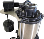 Wayne 3/4 HP Heavy Duty Submerisble Cast Iron and Stainless Steel Sump Pump with NEW Switch - Removes up to 5,490 Gallons of Water Per Hour