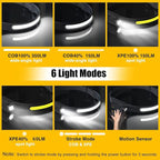 Headlamp Rechargeable, 230° Wide Beam Head Lamp LED with Motion Sensor for Adults - Camping Accessories Gear, Waterproof Head Light Flashlight for Hiking, Running, Repairing, Fishing, Cycling