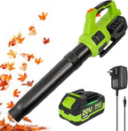 HARDELL Cordless Leaf Blower, 20V Electric Leaf Blower with 4.0Ah Battery and Charger, 280MPH/400CFM High Speed Leaf Blowers for Lawn Care, Blowing Leaves, Dust and Snow