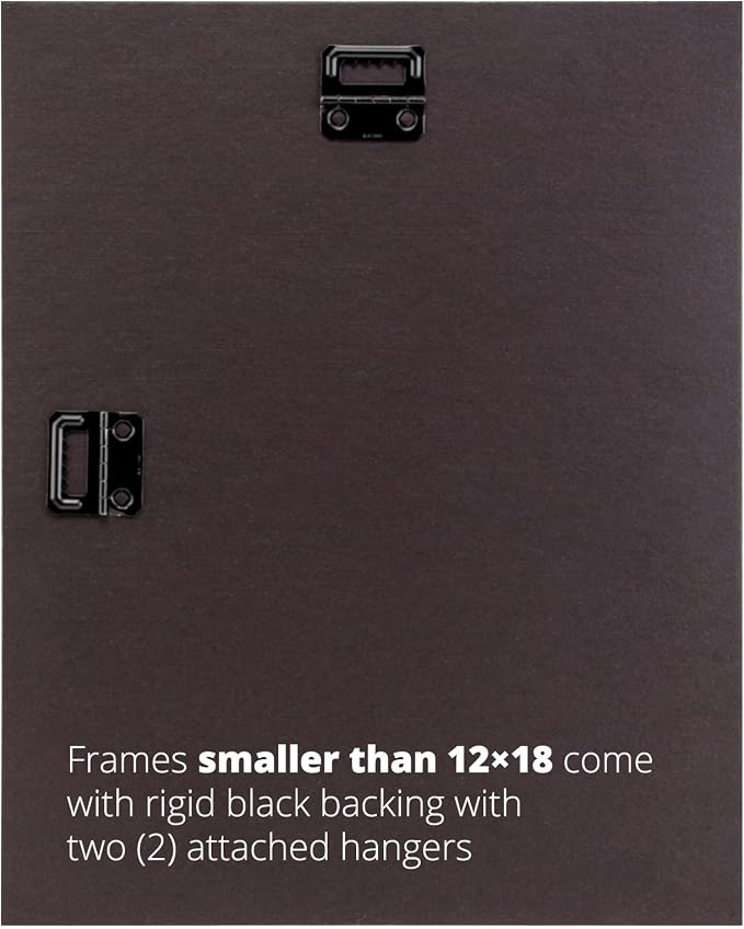 Craig Frames 16x19 Light Walnut Brown Picture Frame for Posters and Photos | Lightweight shatter resistant acrylic facing with a rigid backing board, made in the USA