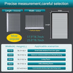 Window Privacy Film with Installation Tools, Stripe Window Film, Static Cling, Anti UV, Heat Control, Ideal for Home Shower Office Glass Door (Stripes Pattern, 45.2X314.9Inch)