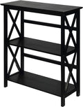 Casual Home Montego 3-Shelf Bookcase, Black (New)