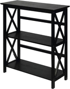 Casual Home Montego 3-Shelf Bookcase, Black (New)