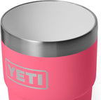 YETI Rambler 8 oz Insulated Coffee Mug with Lid - Stackable Double-Wall Vacuum Insulated Coffee Cup - DuraSip Ceramic Lining - Barista-Friendly Design - Stainless Steel - Dishwasher Safe