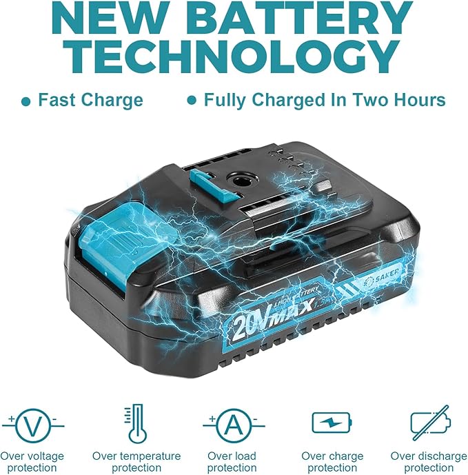 Saker Mini Chainsaw,6 Inch Portable Electric Chainsaw Cordless, Small Handheld Chain saw for Tree Branches,Courtyard, Household and Garden,Christmas Gifts for Men Dad Husband Women