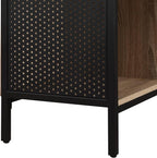 OSP Home Furnishings Ace Contemporary Modern Storage Cube Bookcase, 8 Cubes, River Oak Finish