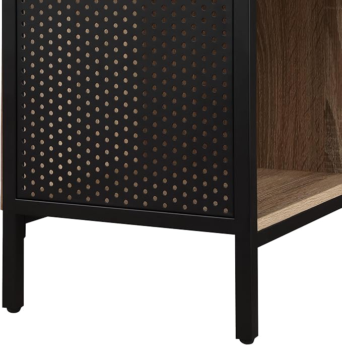 OSP Home Furnishings Ace Contemporary Modern Storage Cube Bookcase, 8 Cubes, River Oak Finish
