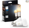 Philips Hue A19 LED Smart Light Bulbs - Flicker-Free 75w Light Bulbs - Control with Hue App - Compatible with Alexa, Google Assistant, and Apple HomeKit - E26 Base - 2 Pack