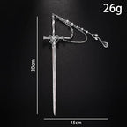 Sword Tassels Hair Pins for Women - Black Long Ancient Style Tassels Metal Chopsticks Chinese Hair Sticks Pin Decorative Black Medieval Renaissance Chinese Hair Accessories for Women Jewelry