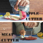 Onion Slicer Holder, Onion | Tomato | Potato | Apple | Egg Holder for Slicing, Vegetables | Fruits Slicer Holder, Meat |Beef Chopper, Multi-Purpose Kitchen Accessory, 2 Pack