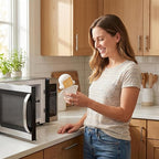 Angry Mama Microwave Oven Steam Cleaner, Angry Mom Microwave Cleaner, Just Add Vinegar and Water, Cut Cleaning Time by Half (White)