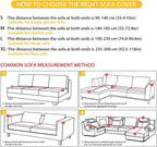 FKELYI Christmas Decor Red Sofa Slipcover for Living Room Santa Claus Sofa Couch Cover with Elastic Bottom Non-Slip Furniture Protector XL