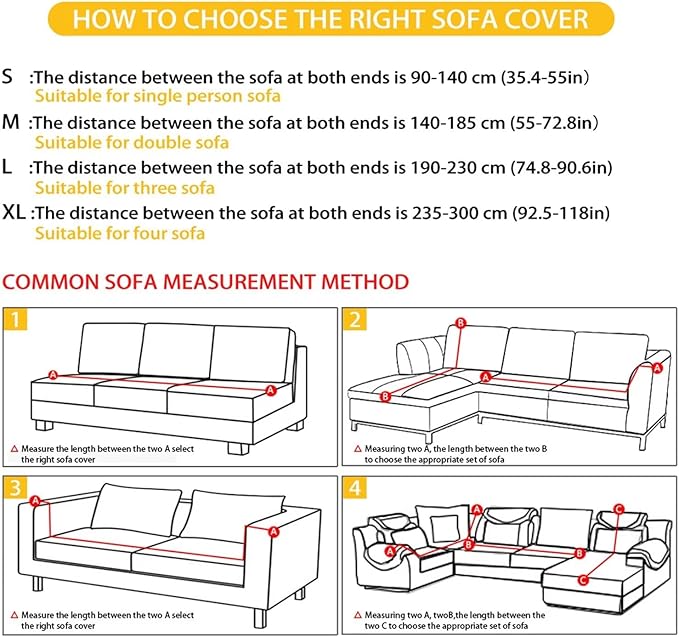 FKELYI Christmas Snow Sofa Slipcover Stretch Sofa Couch Cover for Living Room Non-Slip Furniture Protector Washable Sofa Slipcovers M