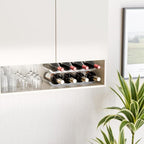 Yieach 4 Tier Stackable Wine Racks Countertop,Sturdy and Durable Wine Rack Free Standing Floor for Inside Cabinet,Clear Water Bottle Organizer and Wine Storage Racks Holder for Pantry,Table,Kitchen
