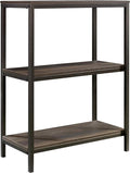 Sauder,3 shelves North Avenue Bookcase, Smoked Oak finish