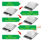 Food Scale, 22lb/10kg Digital Kitchen Scale Weight Grams and Ounces with 0.1oz/1g Precision, 6 Units and Tare Key Design, LCD Display & Stainless Steel Panel for Baking, Cooking, Postage