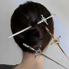 6PCS Hair Sticks for Buns,Hair Chopsticks,Sword Hair Pin,for Vintage Hair,Renaissance Chinese Hair Accessories,Metal Sword Hair Pins,Ancient Style Sword Hair Chopstick LINYUEARUI
