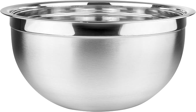 Deep Professional Quality Stainless Steel Mixing Bowl For Serving, Mixing Cooking and or Baking-14.5 Quart, Pack of 6, 1192-6