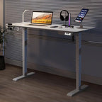Large 63Inch Electric Standing Desk Height Adjustable, Sit Stand up Desk Home Office Computer Ergonomic Desk Memory Preset with Pencil Tray…