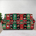 FKELYI Cute Christmas Furniture Protector Easy Going Stretch Sofa Slipcover Non-Slip Sofa Couch Cover Washable Sofa Slipcovers L