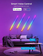 Govee Glide Wall Lights, RGBIC LED Lights, Smart Gaming Lights Works with Alexa and Google Assistant, RGB Light Bar, LED Wall Lights for Bedroom, 2 Panels Set (3 Sections/Panel)