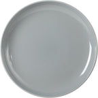 Gibson Home Rockaway 12 Piece Plates and Bowls Matte Outside/Shiny Inside Glaze Service for 4 Dinnerware Set - Blue - Dishwasher and Microwave Safe