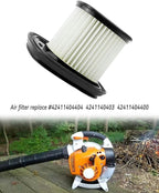 Filter Fits for Stihl BG56 BG66 BG86 BG86C Blower Replace 4241 140 4404, 4241 140 4403, 42411404400 with Spark Plug Fuel Filter, Black
