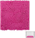 Locker Rug school girl rugs Carpet Chenille 100% Microfiber Locker Carpet with Non Skid Backing Locker Decorations (Rose Red, 12X12)