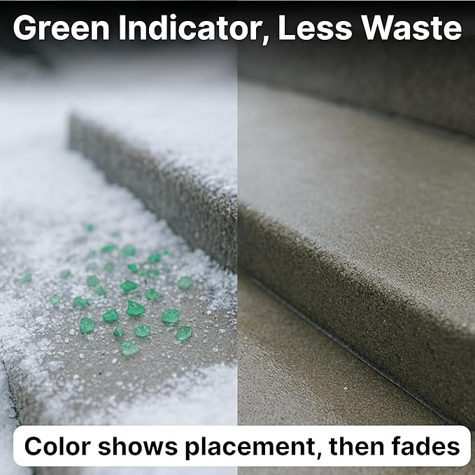 Thawtful Pet Safe Ice Melt – Pet Friendly Ice Melt, Snow Melt – Green Granules with CMA, Melts to −12°F (−24°C) - Driveway Salt & Sidewalk Salt for Ice (2 qt. - 4.2 lb.)