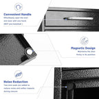 KYODOLED Steel Key Lock Mail Boxes Outdoor, Locking Wall Mount Mailbox, Security Lock Drop Box, Collection Boxes for Home, Office or Commercial,16.2H x 11.2L x 4.6W Inches, Black X Large