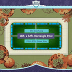 Buffalo Blizzard Ripstopper 16 ft x 32 ft Rectangular Winter Pool Cover | Green Heavy Duty Cover for Inground & Above Ground Swimming Pools | Cold & UV Resistant | Shields from Seasonal Debris